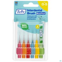 Tepe Interdental Brush Assorted 6