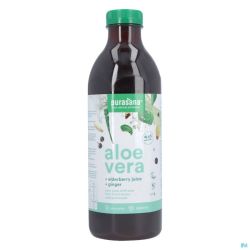 Purasana Vegan Aloe Vera+elderberry+ginger Juice1l
