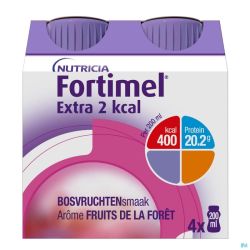 Fortimel extra 2kcal fruits foret 4x200ml