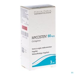 Mycosten 80mg/g vernis a ongles medicament 1fl 3ml