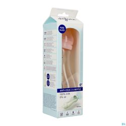 Difrax Biberon-s Natural Verre Rose 250ml