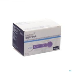 Mystar sylkfeel lancettes 33g ultra minces 100