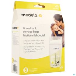 Medela sacs recueil lait maternel 180ml  25