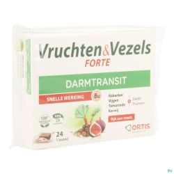 Ortis fruits & fibres forte    cubes 24