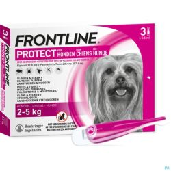 Frontline protect spot on sol chien 2-5kg pipet 3