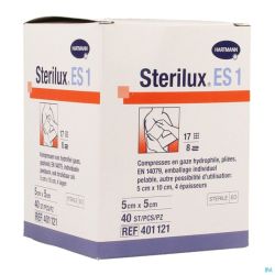 Sterilux es1 cp ster  8pl  5,0x 5,0cm   40 2050160