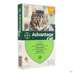 Advantage  40 chats <4kg    4x0,4ml