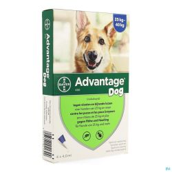 Advantage 400 chiens 25<40kg  4x4ml