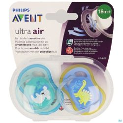 Philips avent sucette +18m air boy koala dino