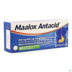 Maalox antacid 200/400 comp  40