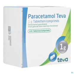 Paracetamol teva 1 g comp 120 x 1 g blister