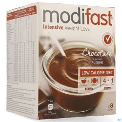 Modifast intensive choco flavoured pudding   8x55g