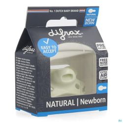 Difrax sucette natural newborn uni/pure assorti