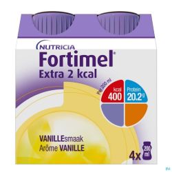 Fortimel extra 2kcal vanille 4x200ml