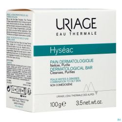 Uriage hyseac pain dermatologique savon    100g