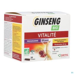 Ortis Ginseng Bio S/alcool 20x15ml