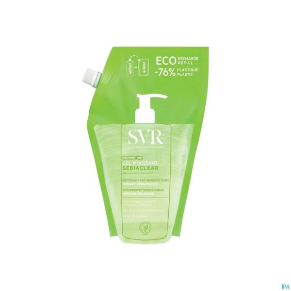 Svr sebiaclear gel moussant refill 400ml nf