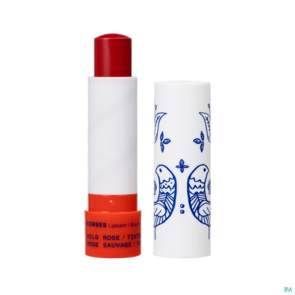 Korres km lip balm tinted rose sauvage    4,5g