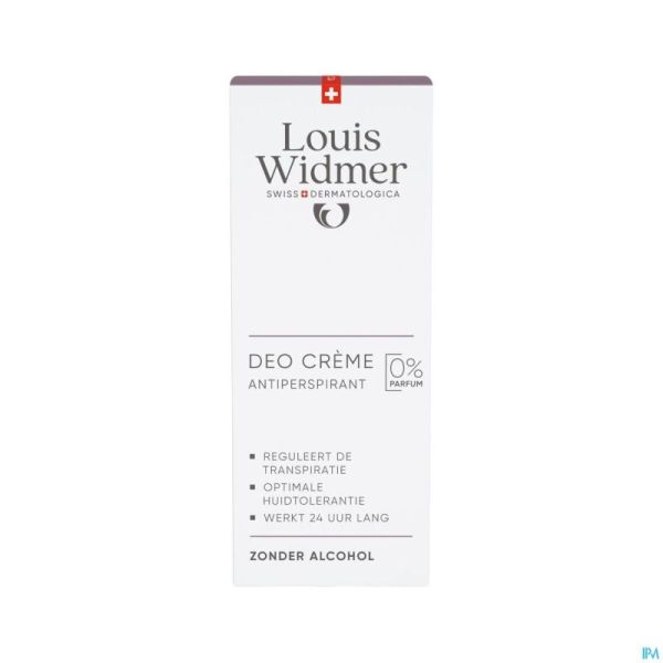 Widmer body deo creme a/transpirant n/parf 40ml