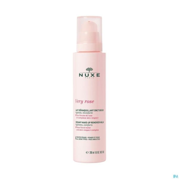 Nuxe very rose lait demaq onctueux 200ml nf