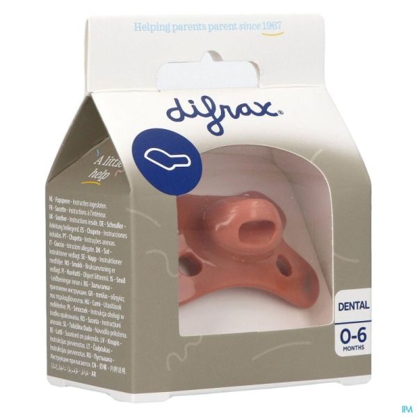 Difrax sucette silicone mini-dental    0-6m 799