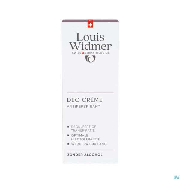 Widmer body deo creme a/transpirant parf 40ml