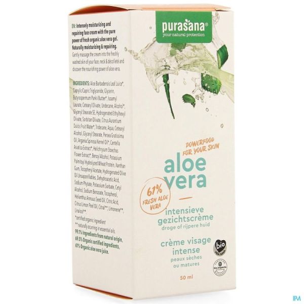 Aloe vera creme visage intense    50ml