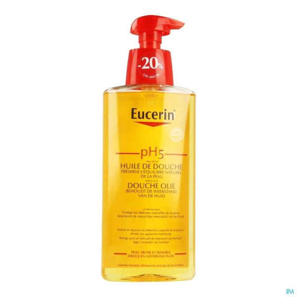 Eucerin ph5 peau sens hle douche+pompe 400ml -20%