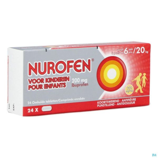 Nurofen enfant 200mg comp pell 24 rempl.2475739