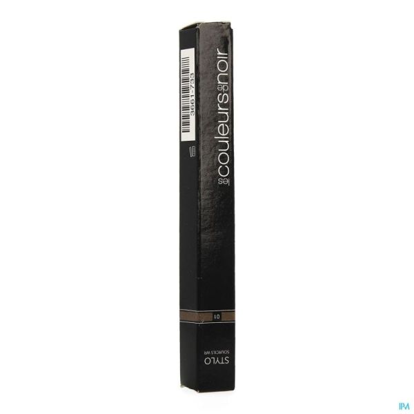 Les couleurs de noir stylo sourcil01 blond/brunet.