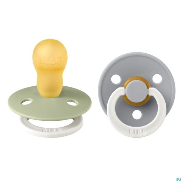 Bibs 3 tetine duo glowindark sage/cloud 2