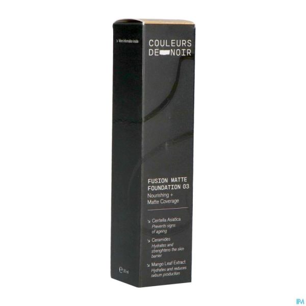 Couleurs de noir fus. matte fdt 03 b. rose 30ml