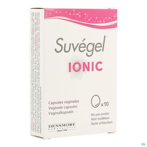 Suvegel ionic caps vaginales 10