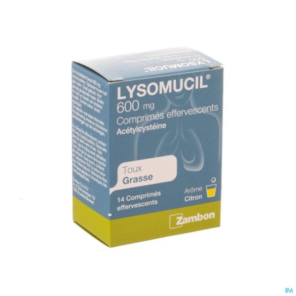 Lysomucil 600 comp eff 14 x 600 mg