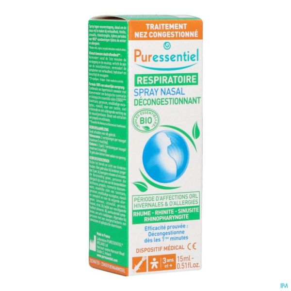 Puressentiel respiratoire spray nasal    15ml