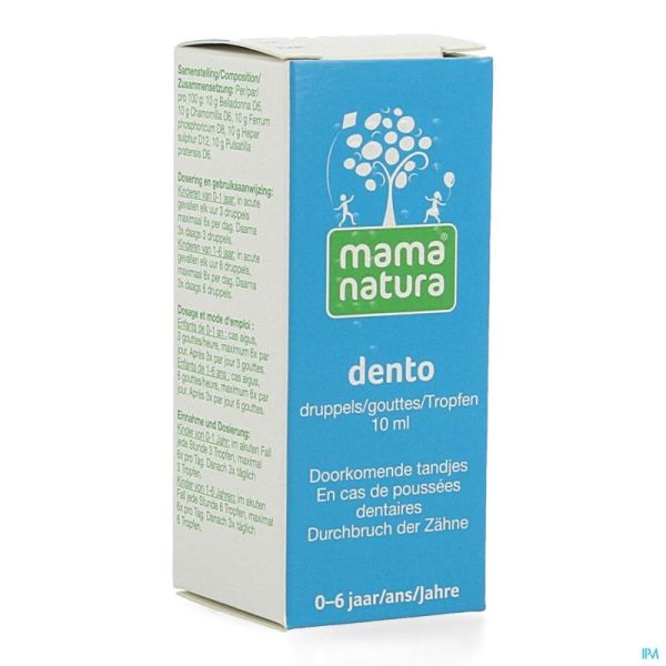 Mama natura dento    gutt 10ml rempl.2051167