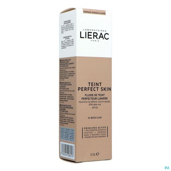 Lierac teint perfect skin fluide beige clair  40ml