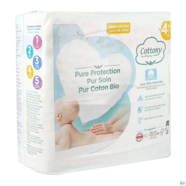 Cottony baby diapers size 4  7 - 18kg  28