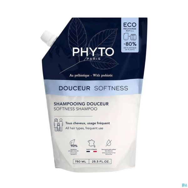 Phyto douceur shampooing jumbo recharge 750ml