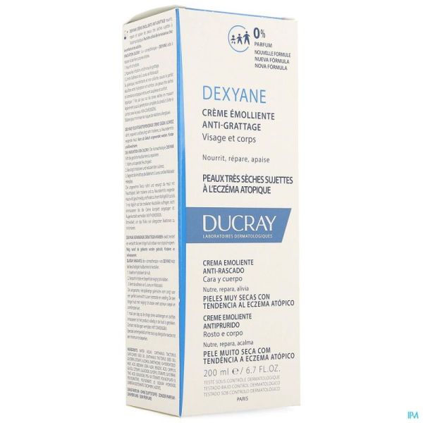 Ducray dexyane creme emollient a/grattage 200ml nf