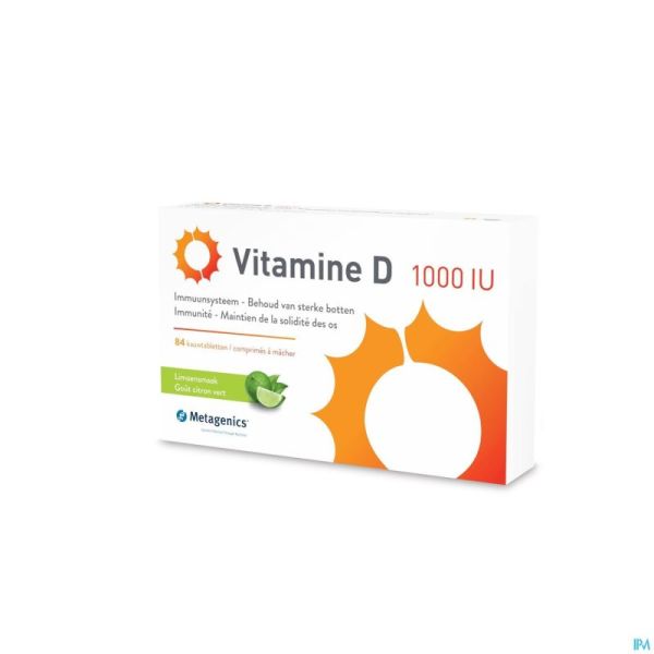 Vitamine D 1000iu Metagenics Comp 84
