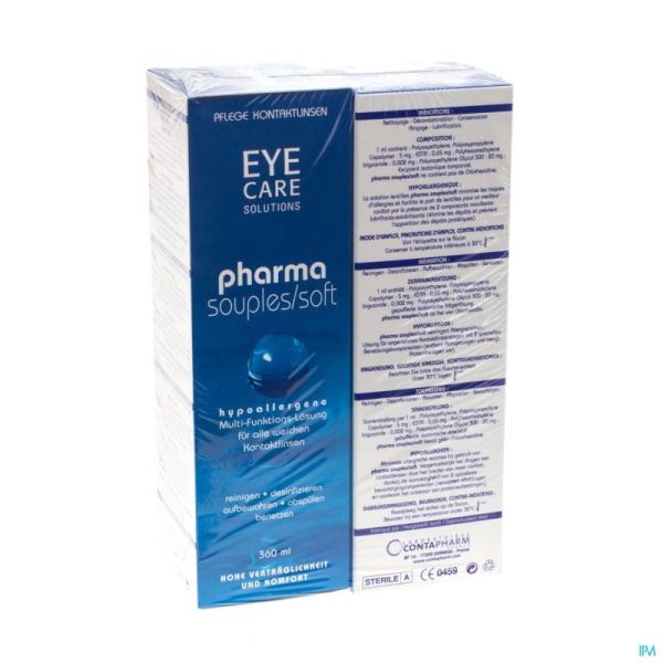 Eye care pharma souple duo pack sol entret.2x360ml