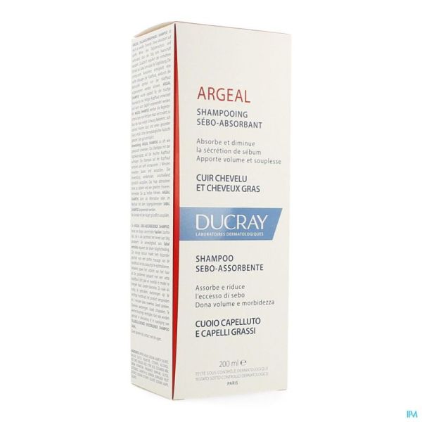 Ducray argeal sh traitant sebo absorbant    200ml