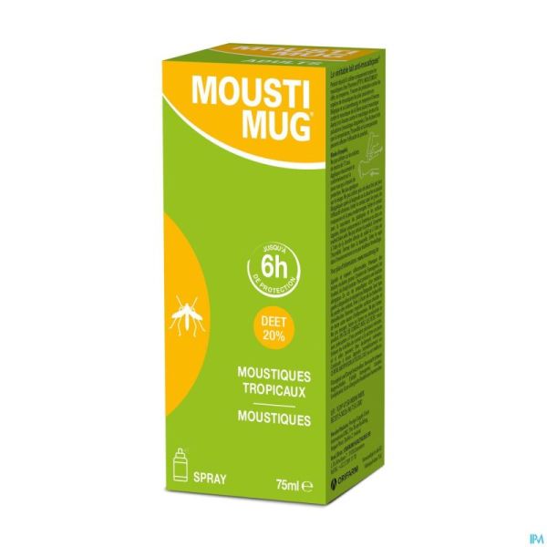 Moustimug 20% deet spray 75ml