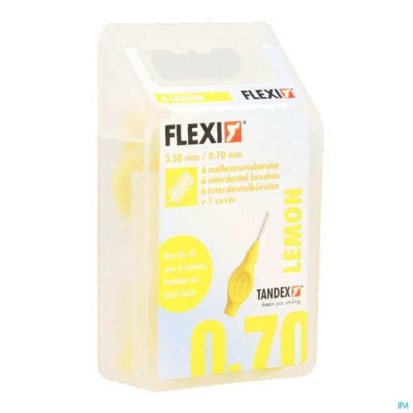 Flexi yellow brossette fine interdentaire    6