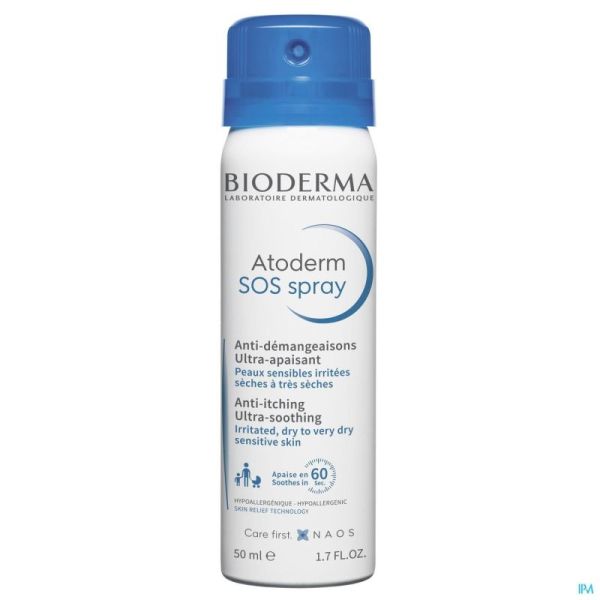 Bioderma atoderm sos spray s/capuchon    50ml