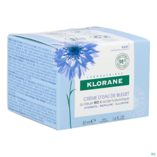 Klorane visage bleuet creme eau    50ml