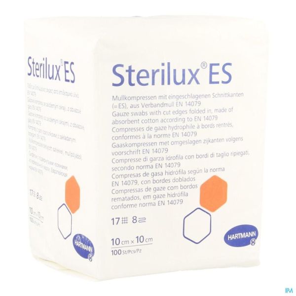 Sterilux es cp n/st  8pl 10,0x10,0cm   100 4188045