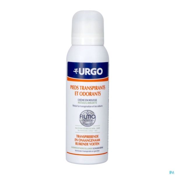 Urgo pieds transpirant&odorants filmo mousse 125ml
