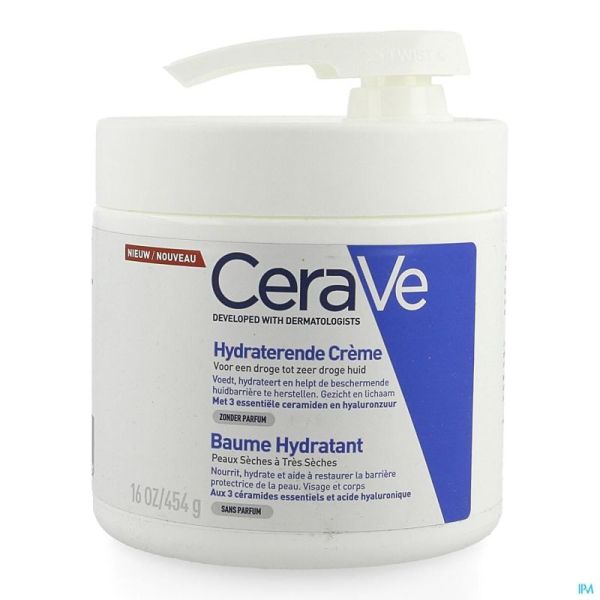 Cerave baume hydratant    pot+pompe 454g